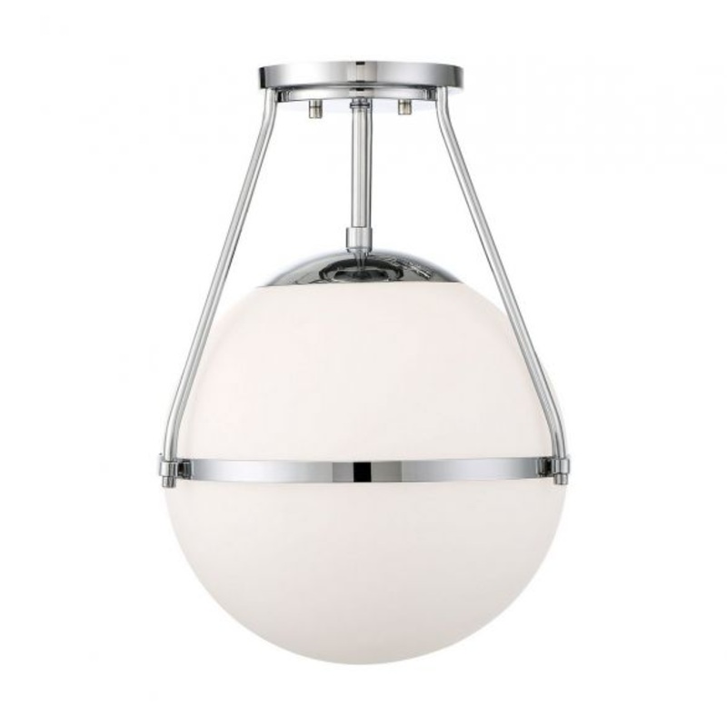1-Light Ceiling Light in Chrome - I58423339235