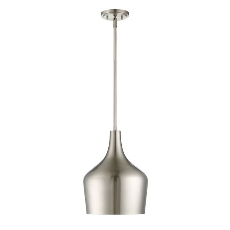 1-Light Pendant in Brushed Nickel - I58423339304