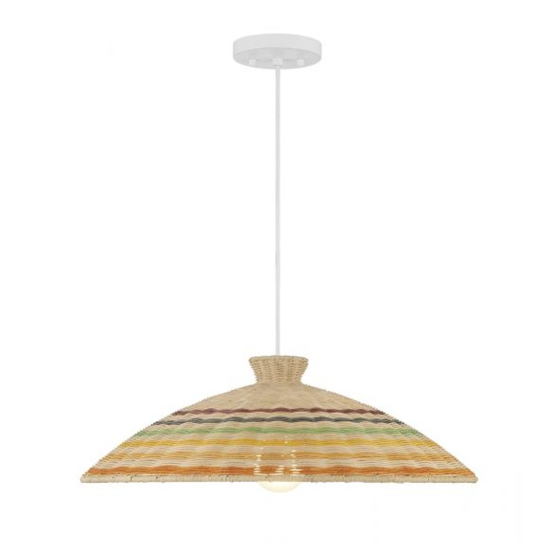 1-Light Pendant in Matte White - I58423339296