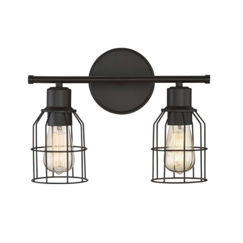2-Light Bathroom Vanity Light in Oil Rubbed Bronze - I58423339245