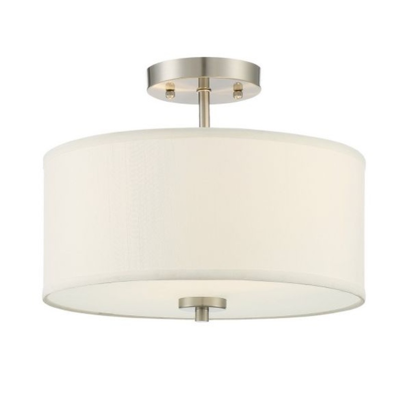 2-Light Ceiling Light in Brushed Nickel - I58423339326