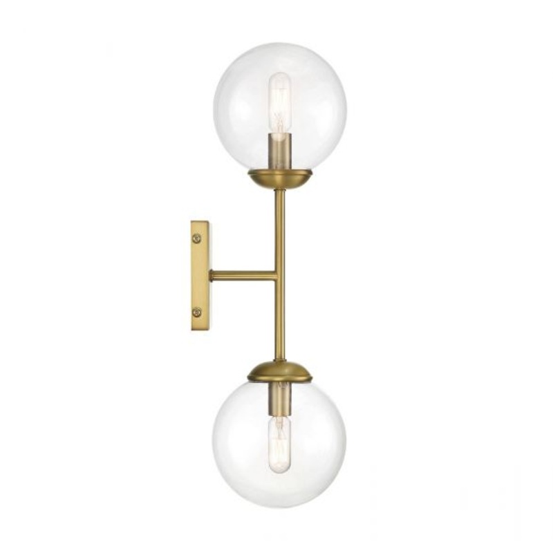 2-Light Wall Sconce in Natural Brass - I58423339252