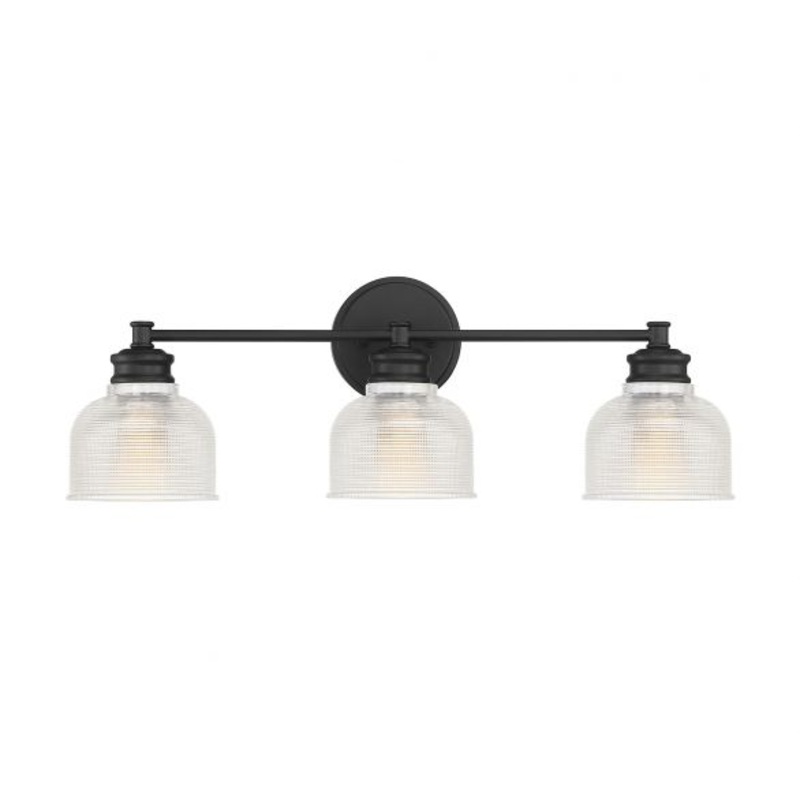 3-Light Bathroom Vanity Light in Matte Black - I58423339255