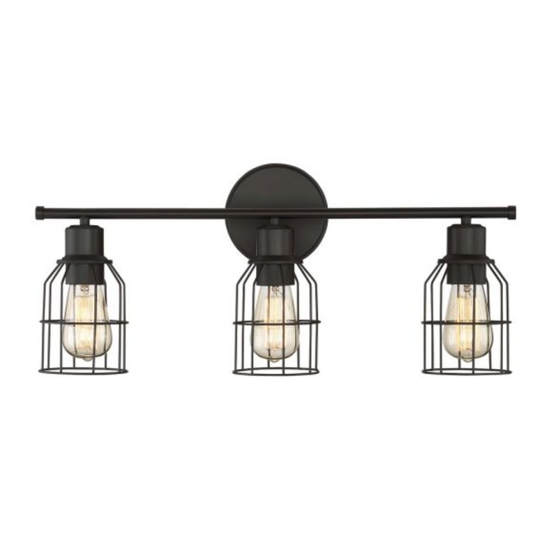 3-Light Bathroom Vanity Light in Oil Rubbed Bronze - I58423339249
