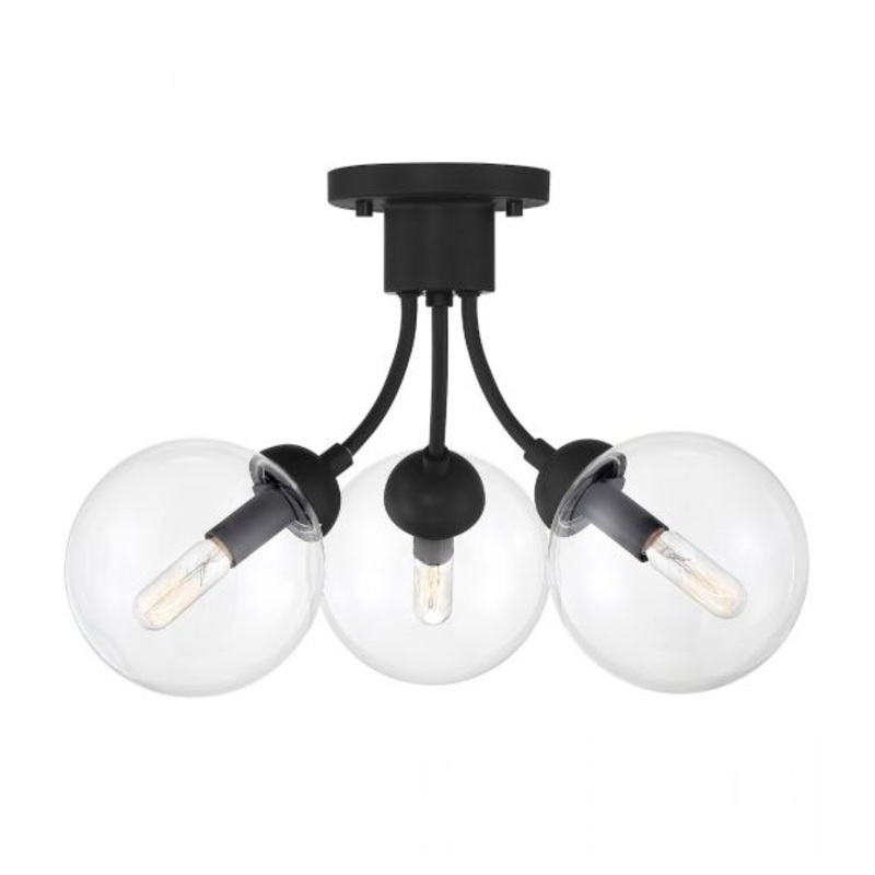 3-Light Ceiling Light in Matte Black - I58423339312