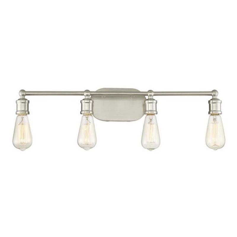4-Light Bathroom Vanity Light in Brushed Nickel - I58423339242