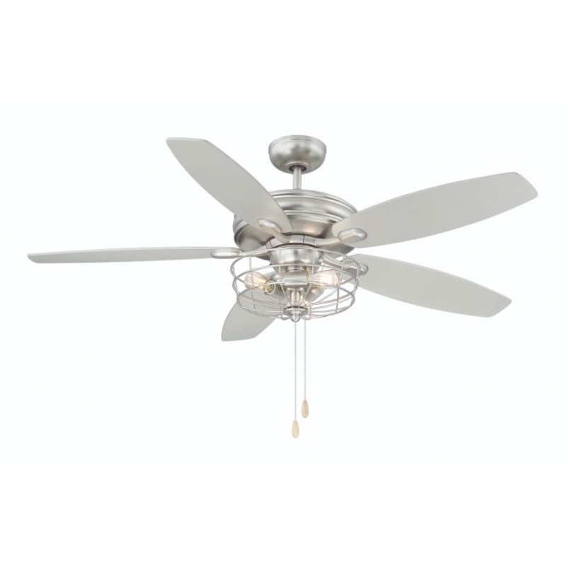 52" 3-Light Ceiling Fan in Brushed Nickel - I58423339411