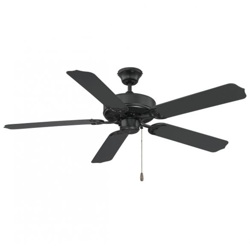 52" Outdoor Ceiling Fan in Matte Black - I58423339402