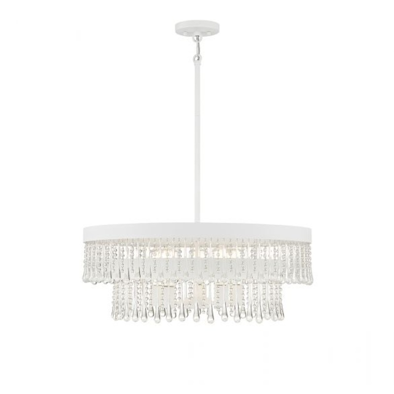 6-Light Pendant in Bisque White - I58423339299