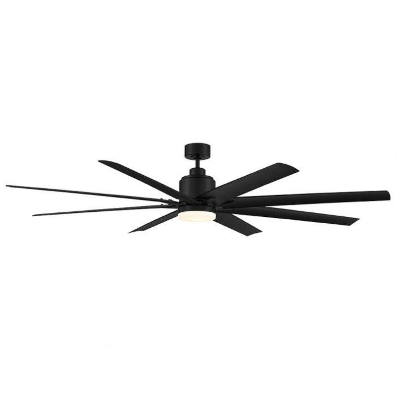 72" LED Outdoor Ceiling Fan in Matte Black - I58423339399