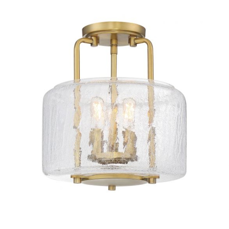 Avalon 3-Light Ceiling Light in Warm Brass - I58423339318