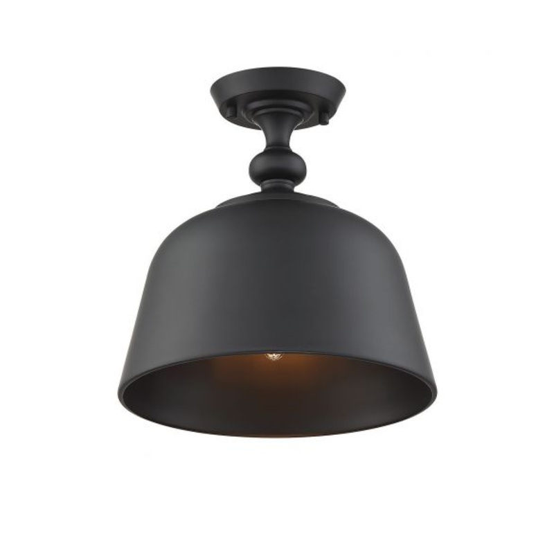 Berg 1-Light Ceiling Light in Matte Black - I58423339319