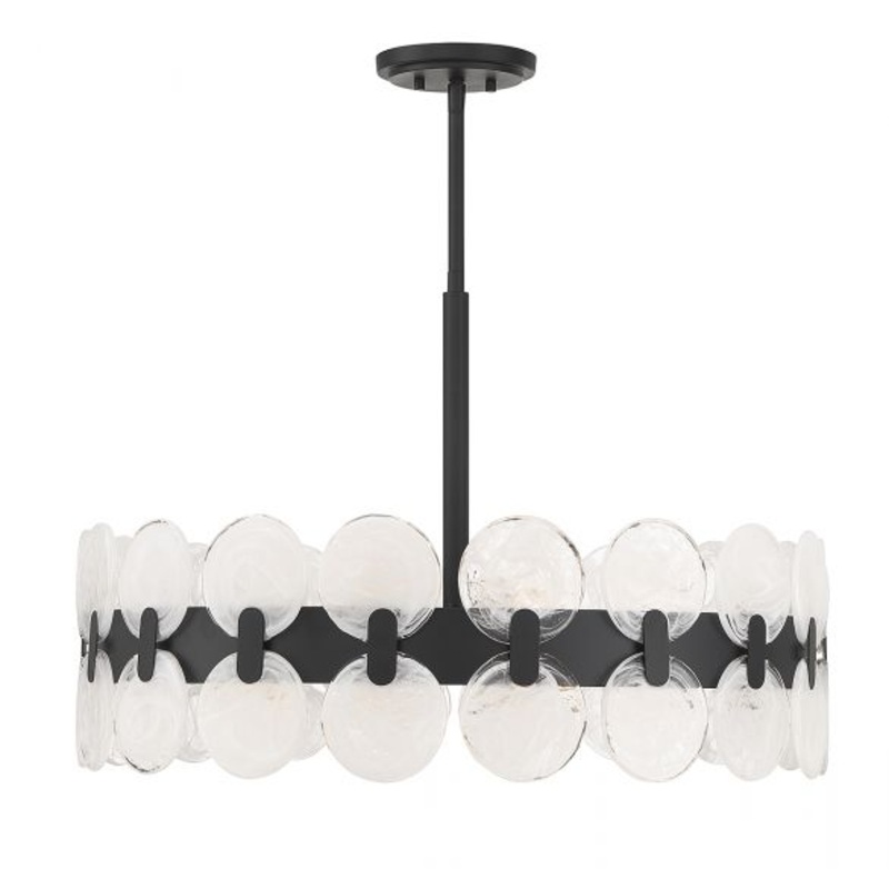 Boca 6-Light Chandelier in Matte Black - I58423339350