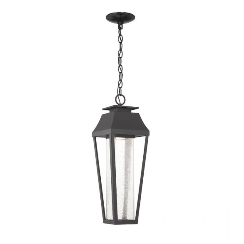 Brookline LED Outdoor Dark Sky Hanging Lantern in Matte Black - I58423339258