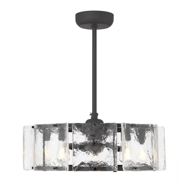 Genry 5-Light LED Fan D'Lier in Matte Black - I58423339285