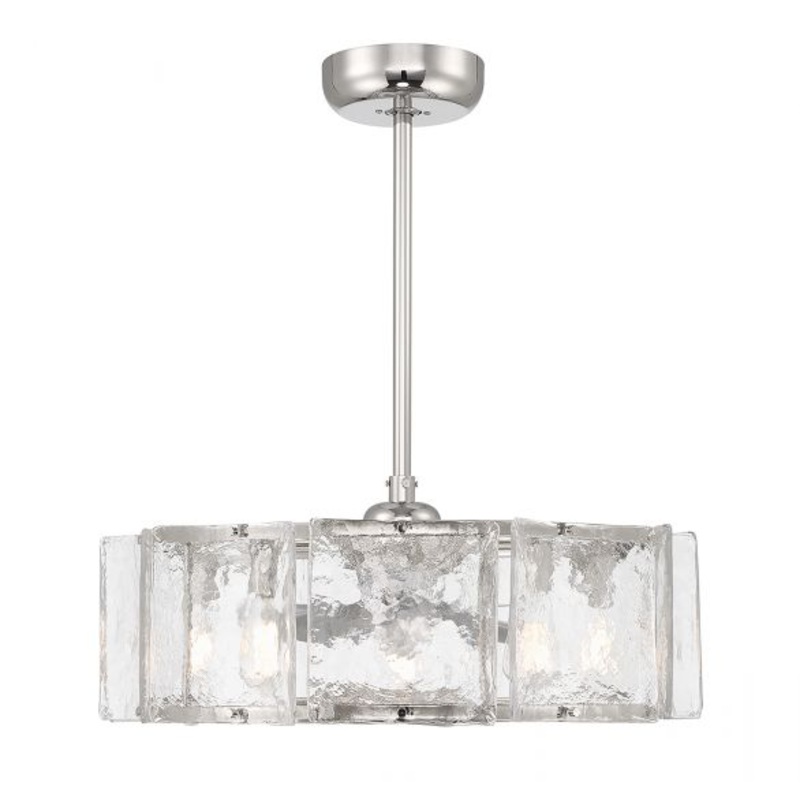 Genry 5-Light LED Fan D'Lier in Polished Nickel - I58423339284