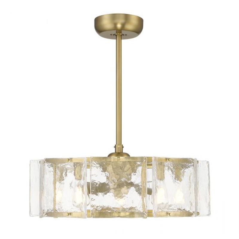 Genry 5-Light LED Fan D'Lier in Warm Brass - I58423339290