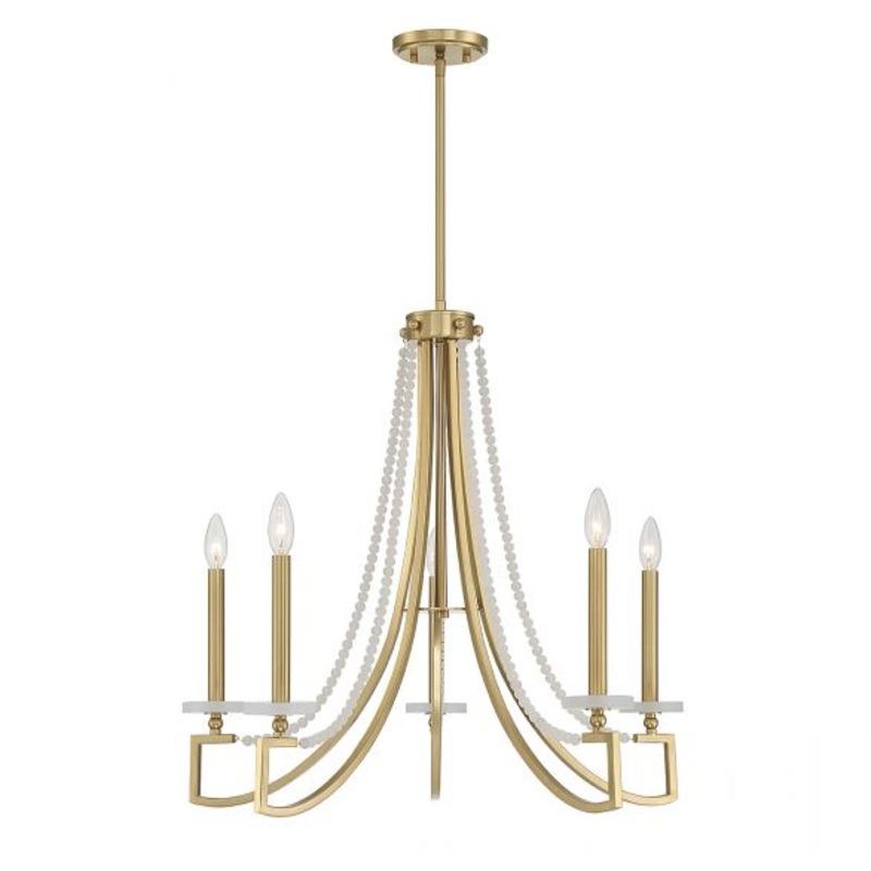 Helen 5-Light Chandelier in Warm Brass - I58423339262