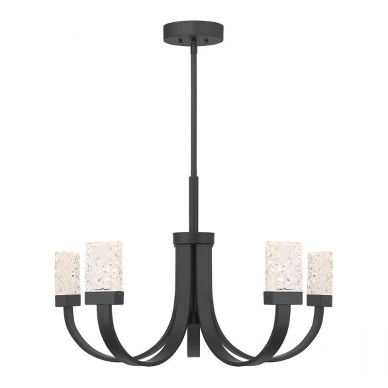 Kahn 6-Light LED Chandelier in Matte Black - I58423339275
