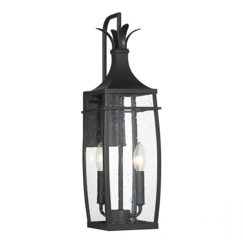 Montpelier 2-Light Outdoor Wall Lantern in Matte Black - I58423339221