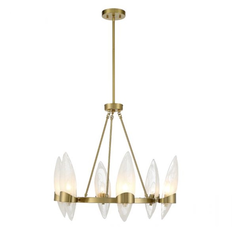 Nouvel 6-Light Chandelier in Warm Brass - I58423339273