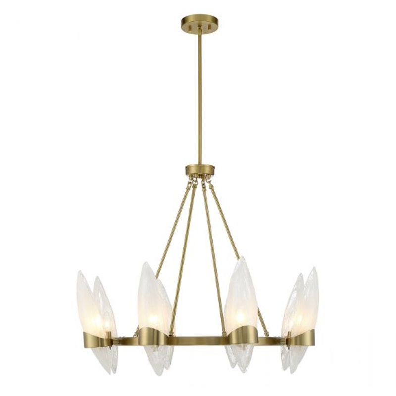 Nouvel 8-Light Chandelier in Warm Brass - I58423339287