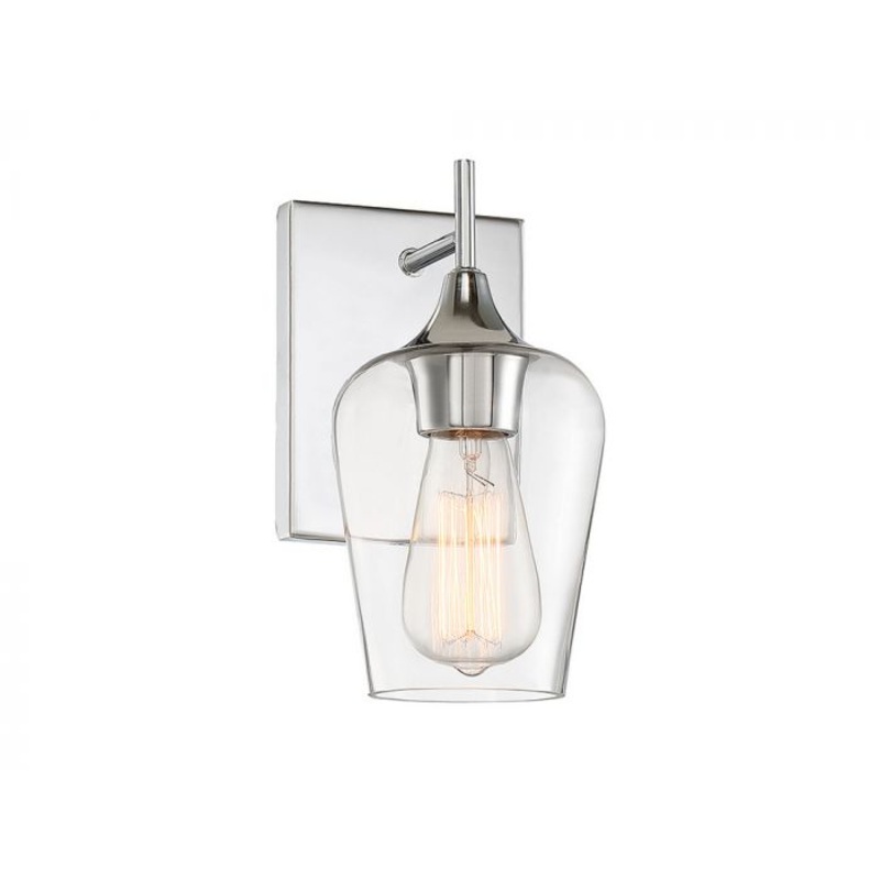 Octave 1-Light Wall Sconce in Polished Chrome - I58423339388