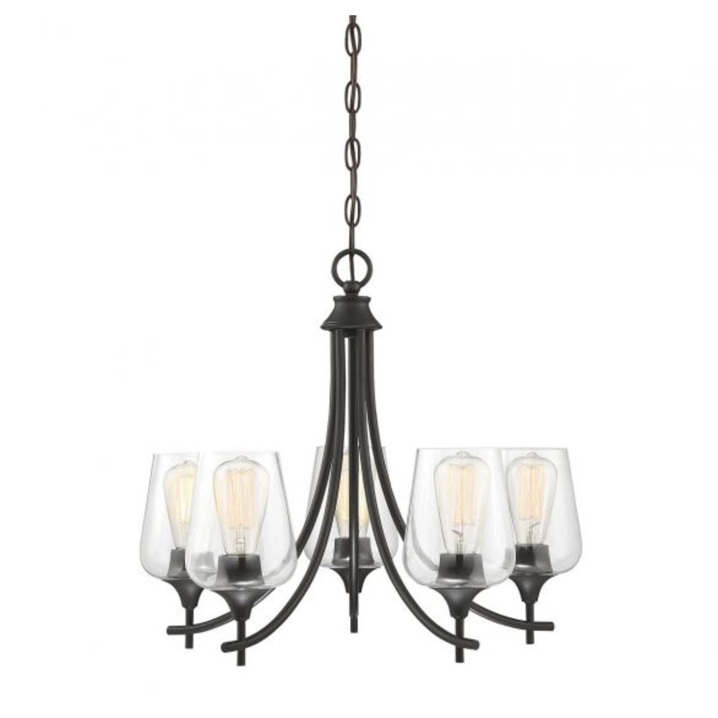 Octave 5-Light Chandelier in English Bronze - I58423339375