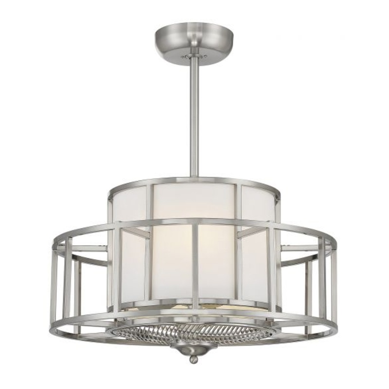 Oslo 4-Light Fan D'Lier in Satin Nickel - I58423339204