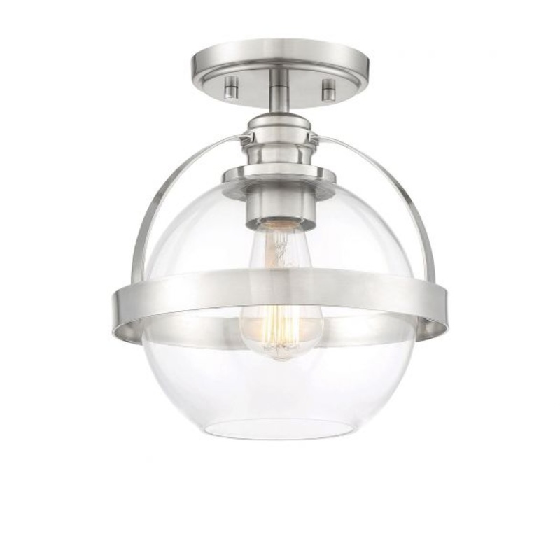 Pendleton 1-Light Ceiling Light in Satin Nickel - I58423339322