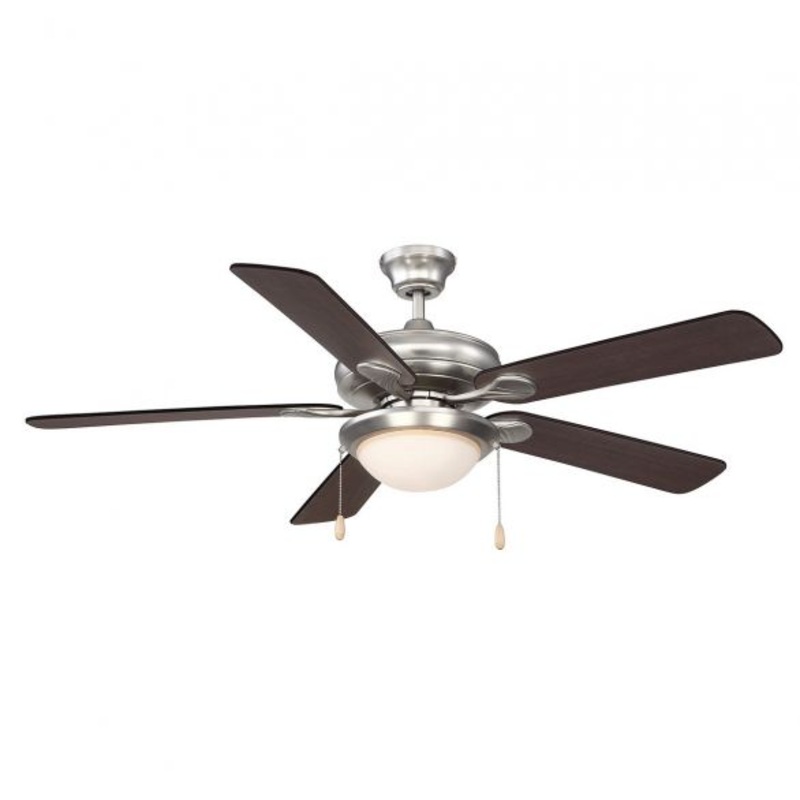 Sierra Madres 1-Light Ceiling Fan in Satin Nickel - I58423339211