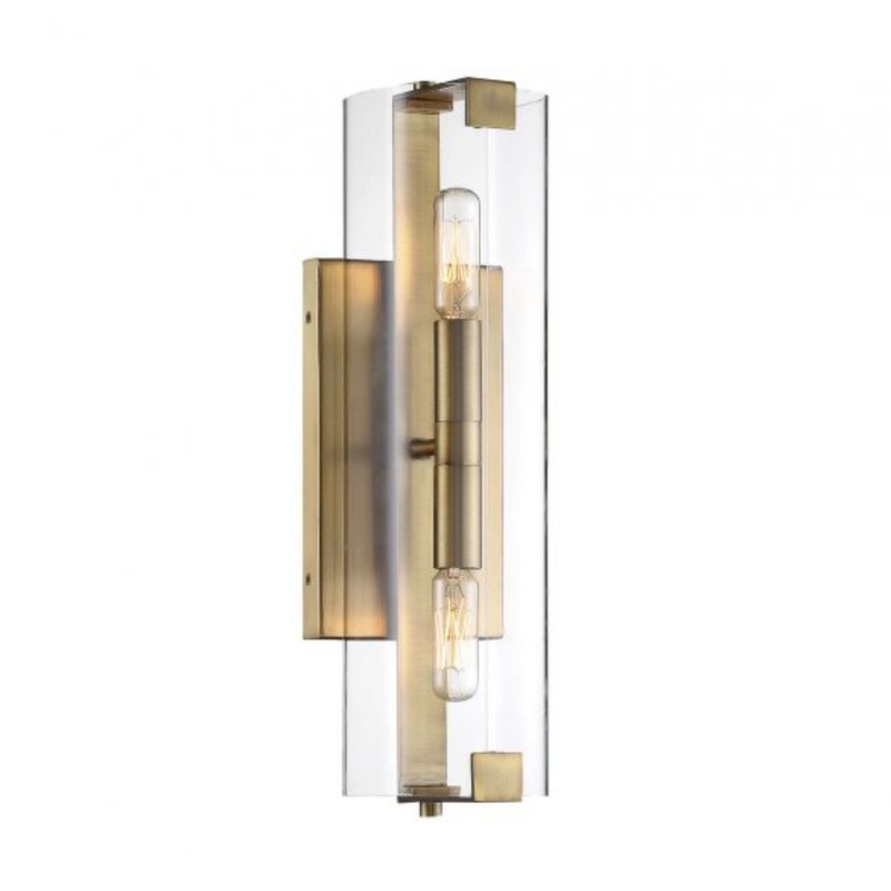 Winfield 2-Light Wall Sconce in Warm Brass - I58423339389