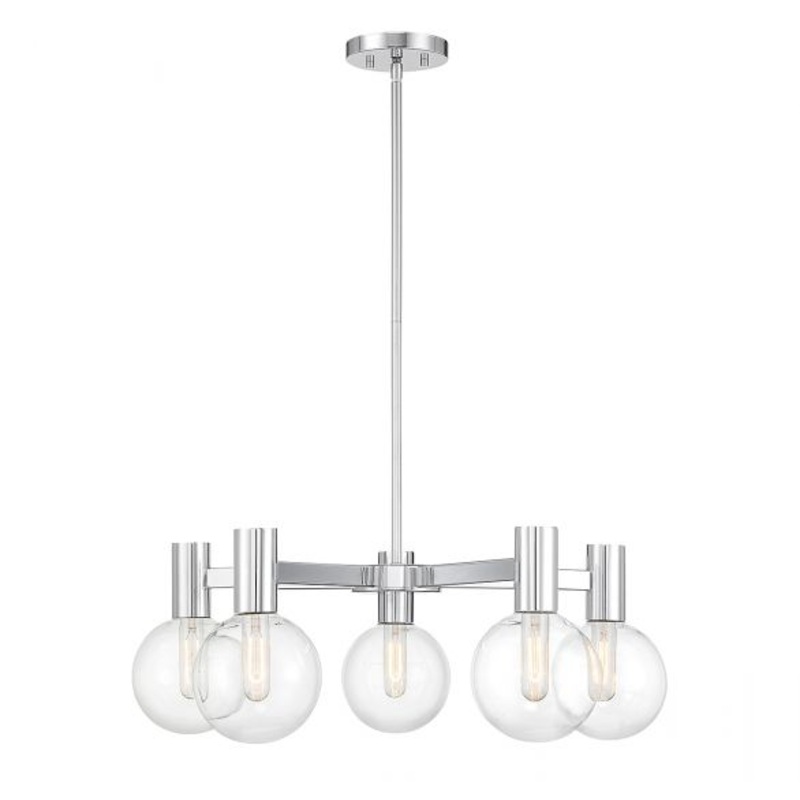 Wright 5-Light Chandelier in Chrome - I58423339359