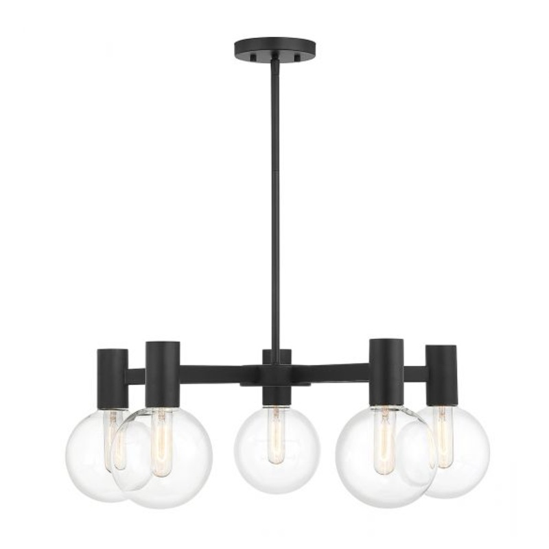 Wright 5-Light Chandelier in Matte Black - I58423339348
