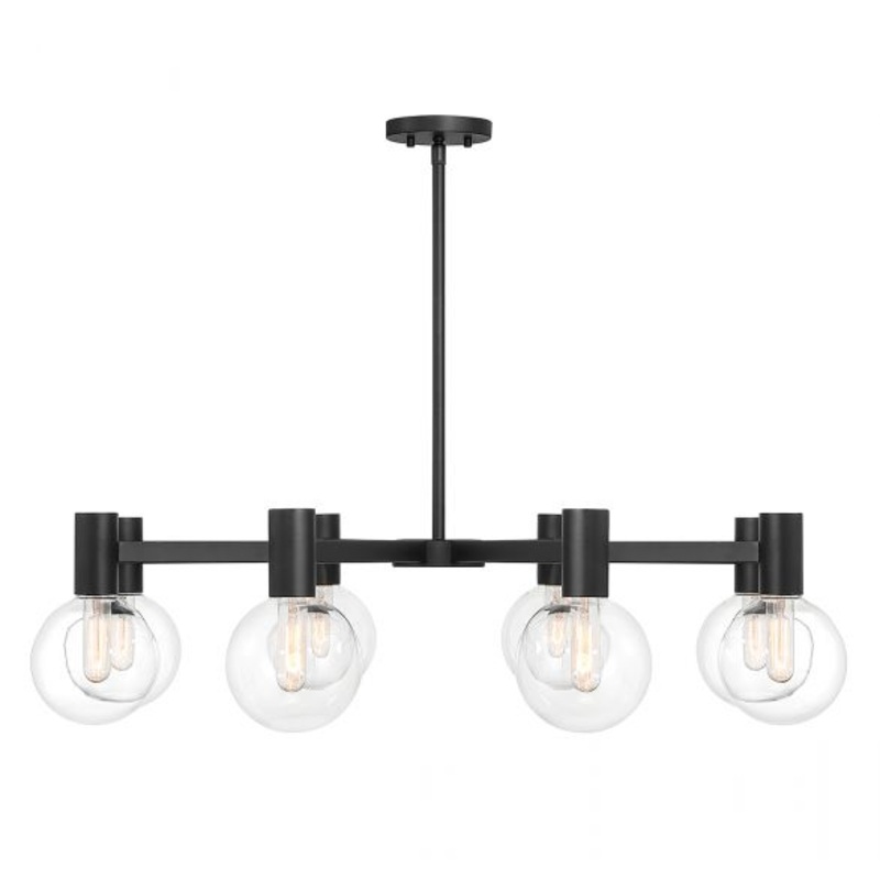 Wright 8-Light Chandelier in Matte Black - I58423339353