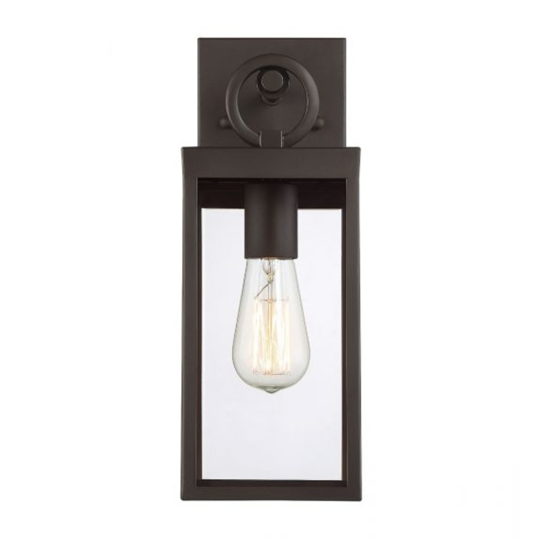 1-Light Outdoor Wall Lantern in Oil Rubbed Bronze - I58423339178