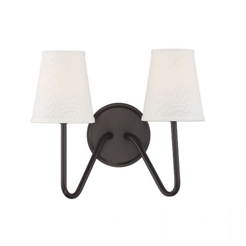 2-Light Wall Sconce in Oil Rubbed Bronze - I58423339108