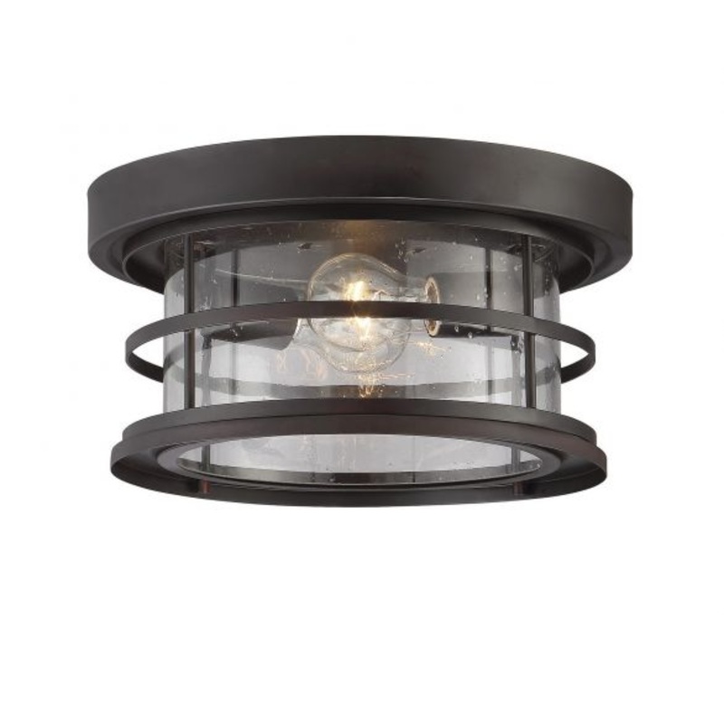 Barrett 2-Light Outdoor Ceiling Light in English Bronze - I58423339007