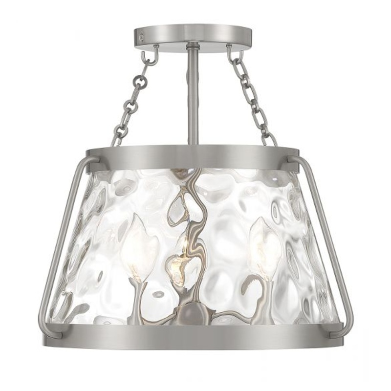 Crawford 3-Light Ceiling Light in Satin Nickel - I58423339145