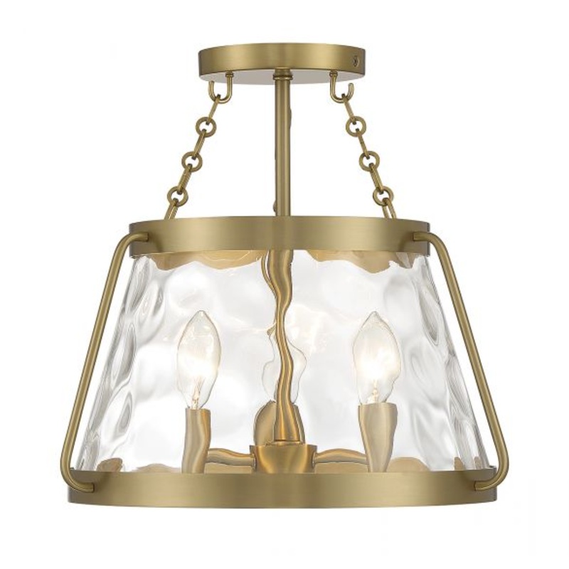 Crawford 3-Light Ceiling Light in Warm Brass - I58423339127