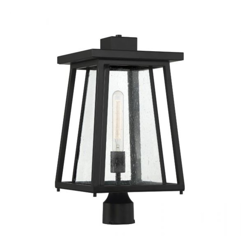Denver 1-Light Outdoor Post Lantern in Matte Black - I58423339093