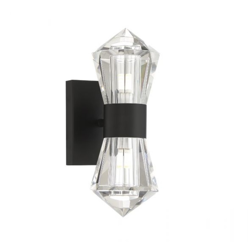 Dryden 2-Light LED Wall Sconce in Matte Black - I58423339003