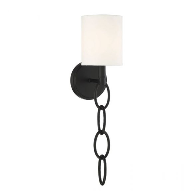 Joffree 1-Light Wall Sconce in Matte Black - I58423338987