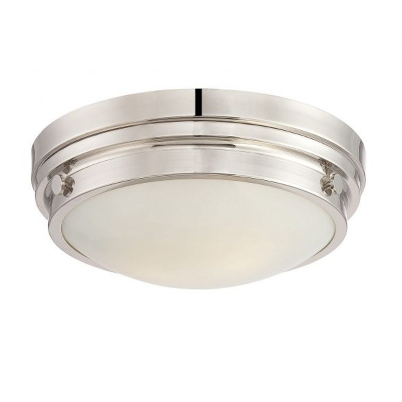 Lucerne 2-Light Ceiling Light in Polished Nickel - I58423339174