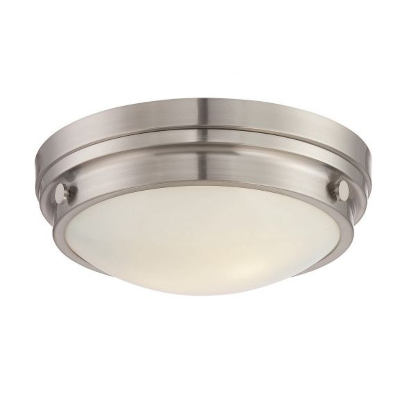 Lucerne 2-Light Ceiling Light in Satin Nickel - I58423339176