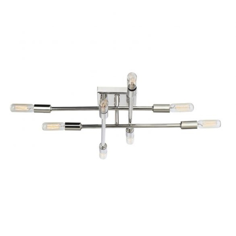 Lyrique 8-Light Ceiling Light in Polished Nickel - I58423339162