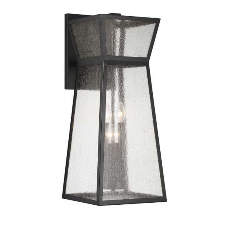 Millford 4-Light Outdoor Wall Lantern in Matte Black - I58423339152