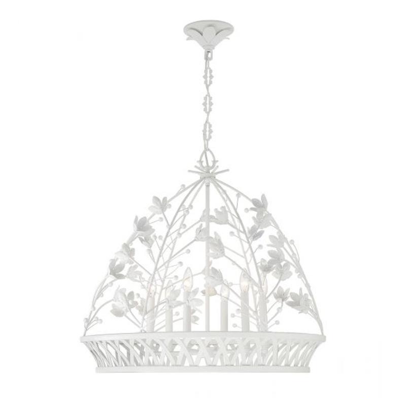 Oakmont 6-Light Pendant in Bisque White - I58423339072