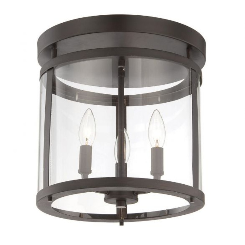 Penrose 3-Light Ceiling Light in English Bronze - I58423339154