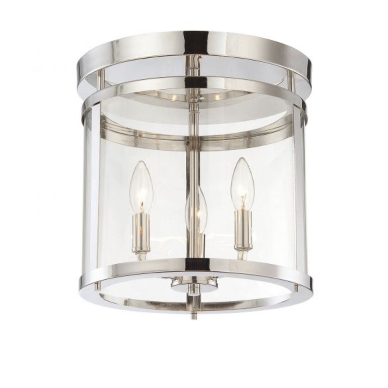 Penrose 3-Light Ceiling Light in Polished Nickel - I58423339160